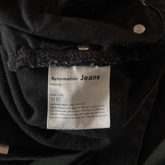 Reformation Faded Black High Waist size 30 - Picture 3 of 8